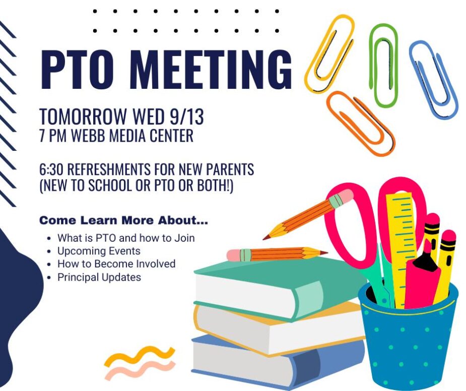 Join us tomorrow night - Webb PTO | Samuel B. Webb Elementary School ...